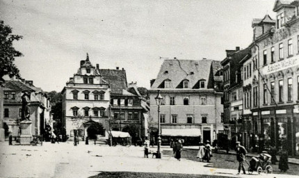 Stadtarchiv Weimar, 60 10-5/6, Blick auf den Herderplatz (Ostseite), um 1908