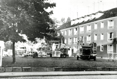 Stadtarchiv Weimar, 60 10-5/9, Blick auf die Freifläche am Zeughof, 1969