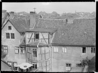 Stadtmuseum Weimar, Eichhorn 204 (K I 022 B), Blick auf die Hinterhäuser Rittergasse 9 und 11, um 1940