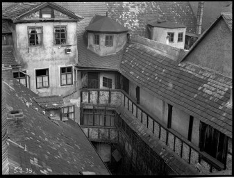 Stadtmuseum Weimar, Eichhorn 215 (K I 022b A), Blick auf die Hinterhäuser Rittergasse 5–9, 1939