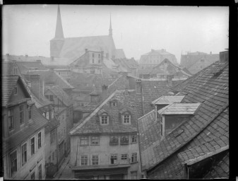 Stadtmuseum Weimar, Eichhorn 267 (K I 032 A), Blick aus der oberen Schlossgasse Richtung Bornberg, um 1940