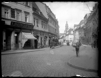 Stadtarchiv Weimar, 60 10 (Negativ 3300), Blick in die Marktstraße, wohl 1921