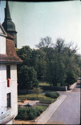 Stadtarchiv Weimar, 60 10 (Negativ 3310), Blick auf den Rollplatz Richtung Jakobskirche, um 1990