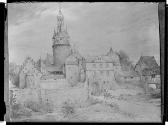 Stadtmuseum Weimar, Eichhorn 502 (K I 112f A), Reproduktion Zeichnung »Hornstein«, ohne Datum