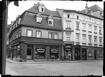 Stadtmuseum Weimar, Eichhorn 521 (K II 002e A), Blick auf die Mündung Wagnergasse/Jakobstraße Richtung Norden, 1937