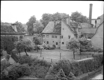 Stadtmuseum Weimar, Eichhorn 550 (K II 010a B), Blick über die »Große Töpfergasse« Richtung »Unterm Thüringer Hof«, um 1936