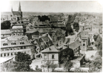 Stadtarchiv Weimar, 60 10-1/1, Blick vom Goethe- und Schiller-Archiv in Richtung Südwesten, um 1930