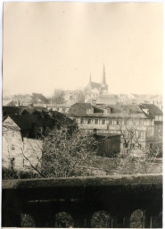 Stadtarchiv Weimar, 60 10-1/1, Blick vom Goethe- und Schiller-Archiv in Richtung Südwesten, 1977