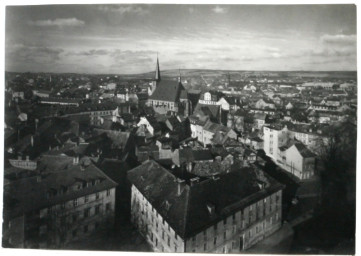 Stadtarchiv Weimar, 60 10-1/1, Blick vom Schlossturm auf die Altstadt, um 1960