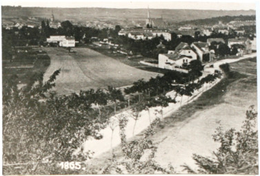 Stadtarchiv Weimar, 60 10-1/1, Blick von Südwesten in Richtung Herderkirche, um 1865