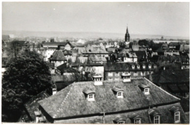 Stadtarchiv Weimar, 60 10-1/1, Blick von Südosten über die Altstadt, ohne Datum