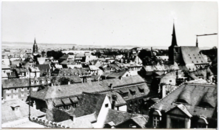 Stadtarchiv Weimar, 60 10-1/1, Blick von Südwesten auf die Altstadt, ohne Datum