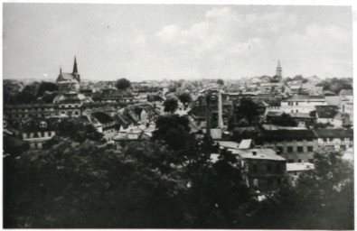 Stadtarchiv Weimar, 60 10-1/1, Blick vom Goethe- und Schiller-Archiv in Richtung Südwesten, ohne Datum