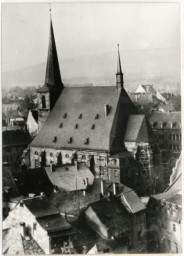 Stadtarchiv Weimar, 60 10-1/1, Blick vom Schlossturm auf die Herderkirche, ohne Datum