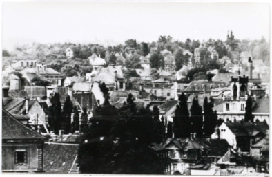 Stadtarchiv Weimar, 60 10-1/1, Blick vom Schlossturm in Richtung Südwesten, ohne Datum