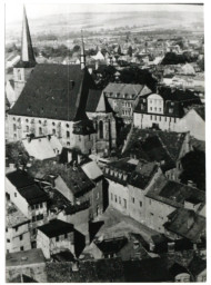 Stadtarchiv Weimar, 60 10-1/1, Blick vom Schlossturm in Richtung Nordwesten, ohne Datum