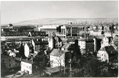 Stadtarchiv Weimar, 60 10-1/1, Blick vom Goethe- und Schiller-Archiv in Richtung Nordwesten, nach 1958