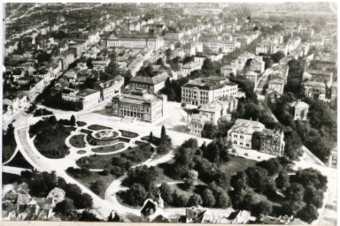 Stadtarchiv Weimar, 60 10-1/1, Blick von Südosten in Richtung Hauptbahnhof, um 1920