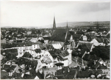 Stadtarchiv Weimar, 60 10-1/1, Blick vom Schlossturm in Richtung Nordwesten, um 1930