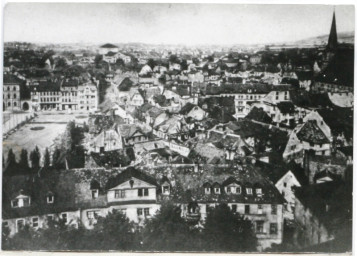 Stadtarchiv Weimar, 60 10-1/1, Blick vom Schlossturm in Richtung Westen, 1975