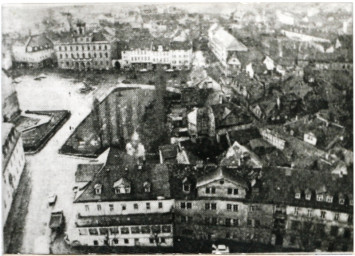 Stadtarchiv Weimar, 60 10-1/1, Blick vom Schlossturm in Richtung Westen, um 1950