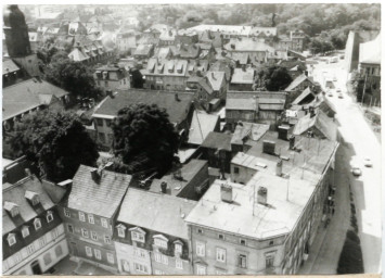 Stadtarchiv Weimar, 60 10-1/1, Blick vom Studentenwohnheim "Langer Jakob" in Westen, 1980