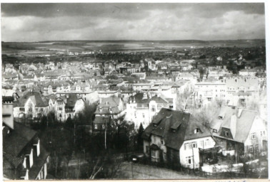 Stadtarchiv Weimar, 60 10-1/1, Blick von Süden in Richtung Katholische Kirche, ohne Datum