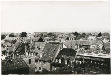 Stadtarchiv Weimar, 60 10-1/1, Blick von der Herderkirche in Richtung Nordwesten, ohne Datum