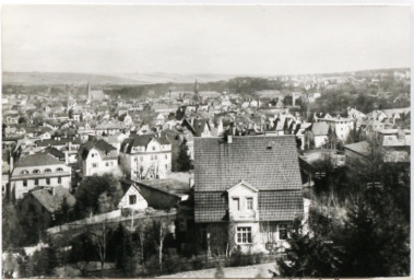 Stadtarchiv Weimar, 60 10-1/1, Blick von Südwesten in Richtung Residenzschloss, ohne Datum