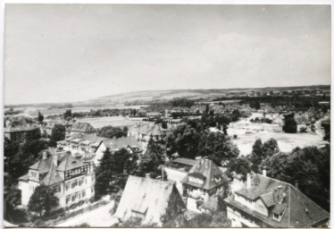 Stadtarchiv Weimar, 60 10-1/1, Blick von der Schiller-Oberschule in Richtung Nordwesten, ohne Datum