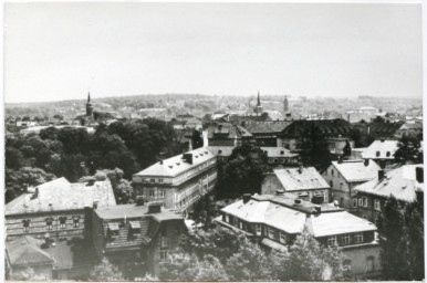 Stadtarchiv Weimar, 60 10-1/1, Blick von der Schiller-Oberschule in Richtung Osten, ohne Datum