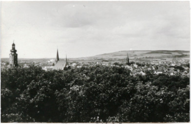 Stadtarchiv Weimar, 60 10-1/1, Blick von Osten in Richtung Jakobskirche, ohne Datum