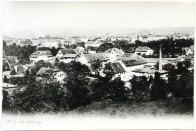 Stadtarchiv Weimar, 60 10-1/1, Blick von der Altenburg in Richtung Nordwest, ohne Datum