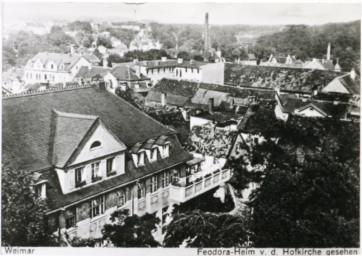 Stadtarchiv Weimar, 60 10-1/1, Blick von der Jakobskirche in Richtung Nordosten, ohne Datum