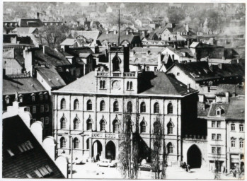 Stadtarchiv Weimar, 60 10-1/1, Blick vom Schlossturm in Richtung Westen, um 1980