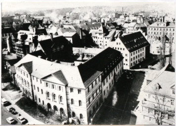 Stadtarchiv Weimar, 60 10-1/1, Blick vom Schlossturm in Richtung Südwesten, 1982