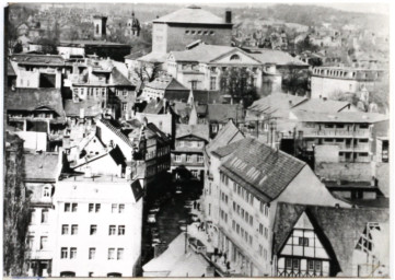 Stadtarchiv Weimar, 60 10-1/1, Blick vom Schlossturm in Richtung Westen, 1982