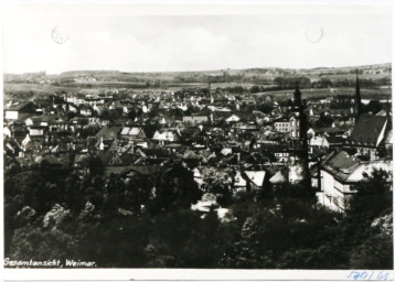 Stadtarchiv Weimar, 60 10-1/1, Blick von Osten über Weimar, ohne Datum