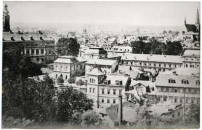 Stadtarchiv Weimar, 60 10-1/1, Blick vom Goethe- und Schiller-Archiv in Richtung Südwesten, um 1900