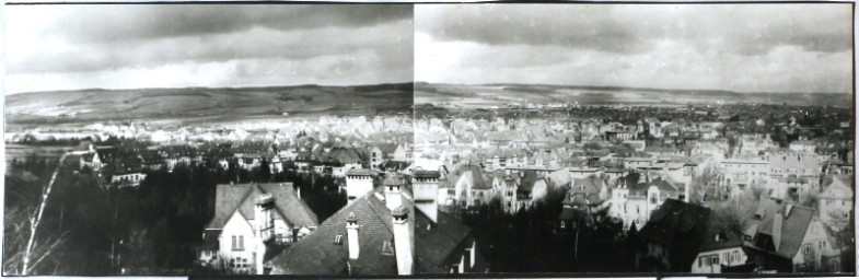 Stadtarchiv Weimar, 60 10-1/1, Blick von Süden über den westlichen Stadtteil, um 1930