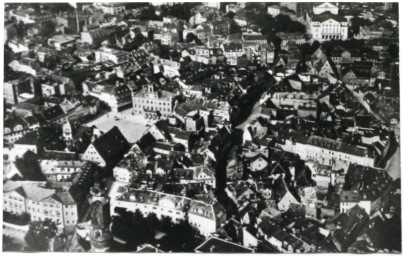 Stadtarchiv Weimar, 60 10-1/1, Blick von Nordosten auf die Altstadt, vor 1945