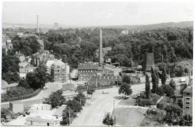 Stadtarchiv Weimar, 60 10-1/1, Blick vom Studentenwohnheim "Langer Jakob" in Richtung Nordosten, 1978