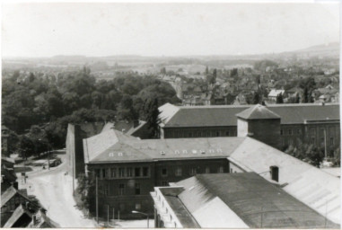 Stadtarchiv Weimar, 60 10-1/1, Blick vom Studentenwohnheim "Langer Jakob" in Richtung Westen, 1978