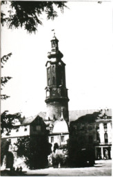 Stadtarchiv Weimar, 60 10-5/1 Bd. 2, Blick auf das Residenzschloss, 1953