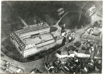 Stadtarchiv Weimar, 60 10-5/1 Bd. 1, Blick von Nordwesten auf das Residenzschloss, vor 1913