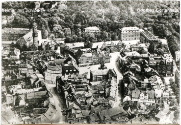 Stadtarchiv Weimar, 60 10-5/1 Bd. 1, Blick von Westen auf die Altstadt, um 1930