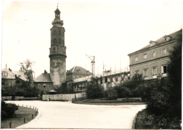 Stadtarchiv Weimar, 60 10-5/1 Bd. 1, Blick vom Ilmpark auf das Residenzschloss, 1913