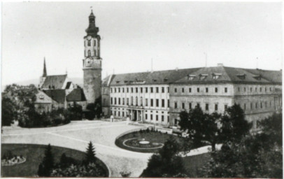 Stadtarchiv Weimar, 60 10-5/1 Bd. 1, Blick von Südosten auf das Residenzschloss, nach 1914