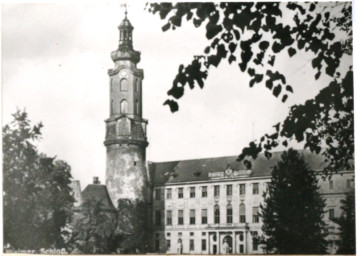 Stadtarchiv Weimar, 60 10-5/1 Bd. 1, Blick auf das Residenzschloss, ohne Datum