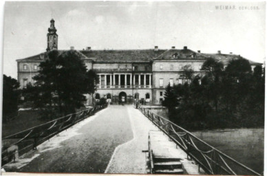 Stadtarchiv Weimar, 60 10-5/1 Bd. 1, Blick von Osten auf das Residenzschloss, ohne Datum